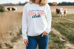 Funny aunt themed SVG design featuring bold collegiate style lettering with a script “club” overlay and humorous quote about being an unhinged aunt.