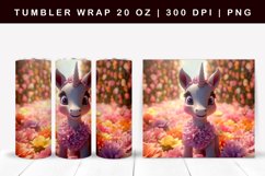 Unicorn Sublimation Tumbler | 3d Tumbler Wrap Unicorn Product Image 1