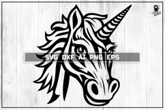 Unicorn SVG, Magic Horse DXF PNG Product Image 1