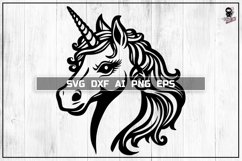 Unicorn SVG, Magic Horse DXF PNG Product Image 1