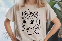 Magical Unicorn SVG - Birthday Girl Unicorn Decor Shirt PNG Product Image 4