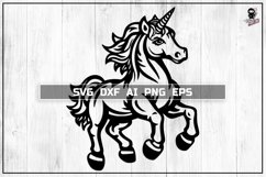 Unicorn SVG, Magic Horse DXF PNG Product Image 1