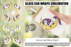 Glass Can Unicorn &amp; Moon Product Image 1