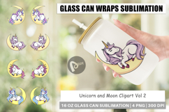 Glass Can Unicorn &amp; Moon Product Image 1