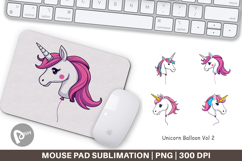Mouse Pad Unicorn Balloon Product Image 1