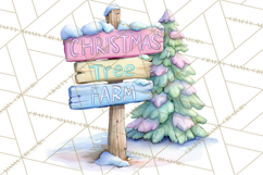 Christmas Unicorn Clipart, Cute Watercolor Unicorns PNG Product Image 3