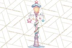 Christmas Unicorn Clipart, Cute Watercolor Unicorns PNG Product Image 2