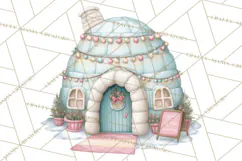 Christmas Unicorn Clipart, Cute Watercolor Unicorns PNG Product Image 2
