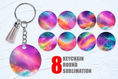 Galaxy Unicorn Color Background Keychain | Keyring Product Image 1