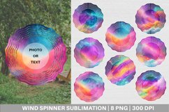 Galaxy Unicorn Color Background Wind Spinner | Sublimation S Product Image 1