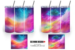 Galaxy Unicorn Color Background | Tumbler Sublimation Wrap Product Image 5