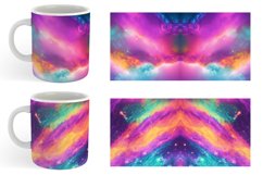 Galaxy Unicorn Color Background | Mug sublimation design Product Image 4