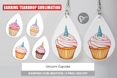 Earring Unicorn Cupcake Product Image 1