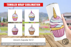 Tumbler Unicorn Cupcake Product Image 1