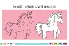 unicorn outline cut file for cricut