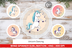 Wind Spinner Dancing Unicorn Product Image 1