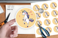 Dancing Unicorn Sticker Product Image 1