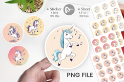 Dancing Unicorn Sticker Product Image 1