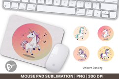 Mouse Pad Dancing Unicorn Product Image 1