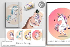 Digital Paper Dancing Unicorn Product Image 1