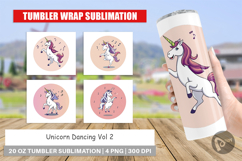 Tumbler Dancing Unicorn Product Image 1