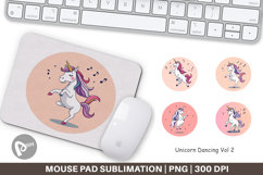 Mouse Pad Dancing Unicorn Product Image 1