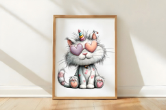 Unicorn Day Cats Clipart Product Image 2