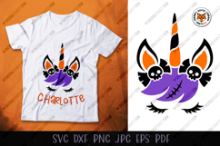 Halloween Unicorn Face SVG, Cute Unicorn Face Cut File Product Image 1