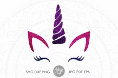 unicorn head svg