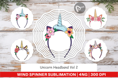 Wind Spinner Unicorn Headband Product Image 1