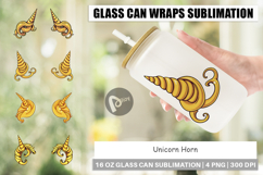 Glass Can Unicorn Horn Product Image 1