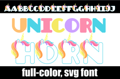 Unicorn Horn Color Font Product Image 1