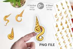 Unicorn Horn Sticker Product Image 1