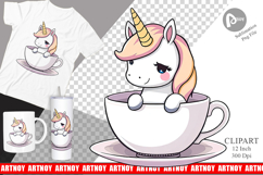 Teacup Unicorn Clipart Product Image 1