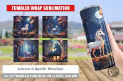 Tumbler Wrap Moonlit Woodland Unicorn Product Image 1