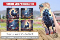 Tumbler Wrap Moonlit Woodland Unicorn Product Image 1