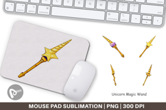 Mouse Pad Unicorn Wand Product Image 1