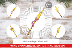 Wind Spinner Unicorn Wand Product Image 1