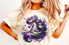 Mardi Gras Unicorn PNG, Mardi Gras Sublimation, Mardi Gras Product Image 2