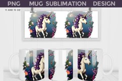 Unicorn Mug Wrap Bundle | Unicorn Mug Sublimation Product Image 7
