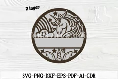 Unicorn Name Sign Svg, Unicorn Svg Cut File, Fantasy Theme Product Image 6