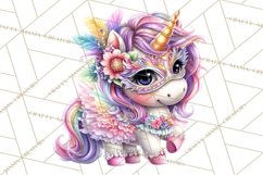 Unicorn Princess Ball Clipart PNG, Baby Unicorns Gowns Tux Product Image 2