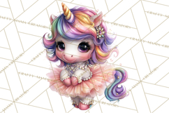 Unicorn Princess Ball Clipart PNG, Baby Unicorns Gowns Tux Product Image 2