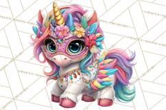 Unicorn Princess Ball Clipart PNG, Baby Unicorns Gowns Tux Product Image 3