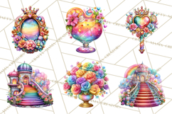 Unicorn Princess Ball Clipart PNG, Baby Unicorns Gowns Tux Product Image 2