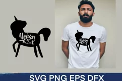 Unicorn SVG. Born to sparkle, Unicorn at heart Product Image 2