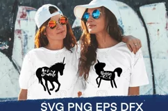 Unicorn SVG. Born to sparkle, Unicorn at heart Product Image 1