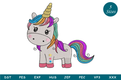 Unicorn Horse Embroidery Product Image 1