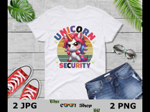 Unicorn Security Png, Unicorn Sublimation Png Design Product Image 3