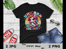 Unicorn Security Png, Unicorn Sublimation Png Design Product Image 2
